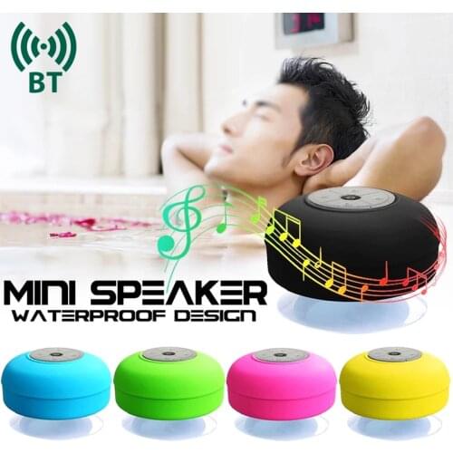 Portable Wireless Bluetooth Speaker Wireless Waterproof Shower Speakers Car Beach Outdoor For Phone Mini Round Bluetooth Speaker