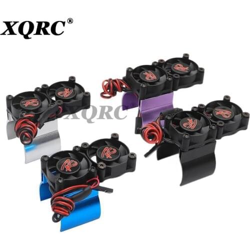 RC parts motor radiator + 1:10 HSP TRX-4 TRX-6 SCX10 RC 540 550 36MM size motor radiator thermal induction dual cooling fan