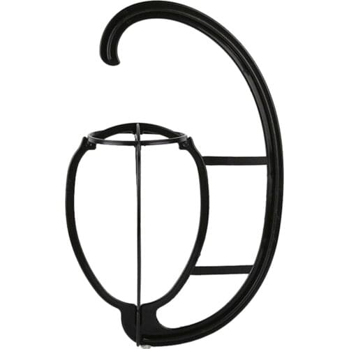 Collapsible Wig Hat Holder Organizer Display Stand Stable Hanging Shop Black