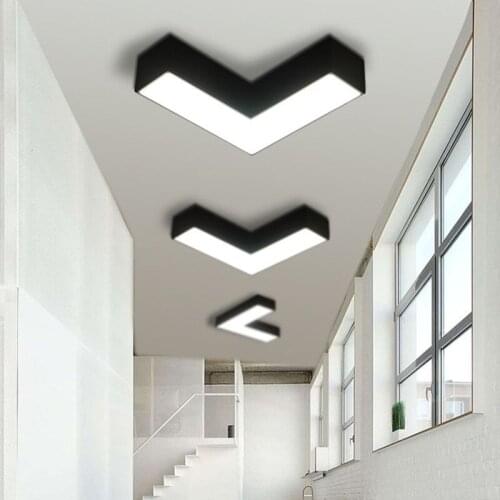 Modern Creative Arrow LED Ceiling Lamp Living Room Dinning Room Aisle Balcony Bedroom Ceiling Light for Hotel