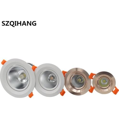 Super Bright Recessed LED Dimmable Downlight 7W/10W/15W/20W LED Spot light LED decoration Ceiling Down light Lamp AC85-265V