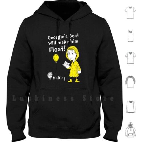 Georgies Boat hoodies long sleeve Horror Seuss Child Book Horror Book King Literature Macabre Stephen King Carrie