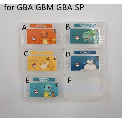 100PCS for GBA GBM GBA SP Hard Clear Plastic Cartridge Cases box for Gameboy Advance Cartridge Protective Box Accessories