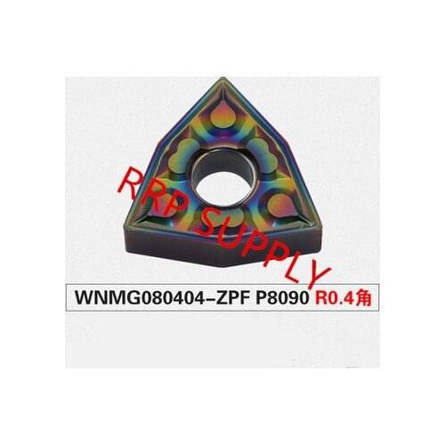 10pcs WNMG080404-ZPF P8090 high hardness inserts, to cut hardened steel of HRC40-65, Nano-nitride PVD coating, best quality