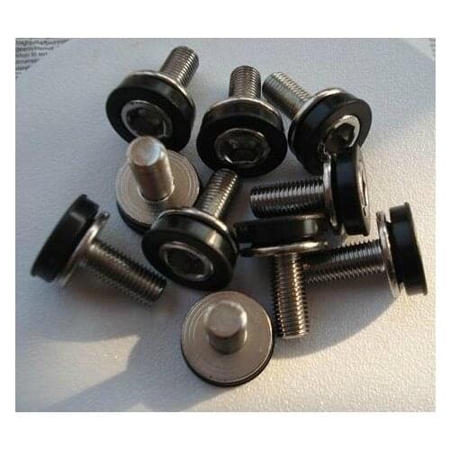 5 pcs bike crank bolts arm spindle bolts 8MM allen key bolt screws capless bottom bracket bb for cycle cycling bike bicycle axle