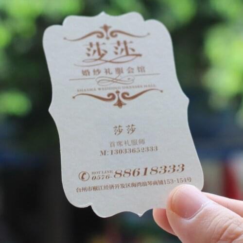 500 pcs/lot custom shape business cards Custom shaped business cards paper business card printing free design