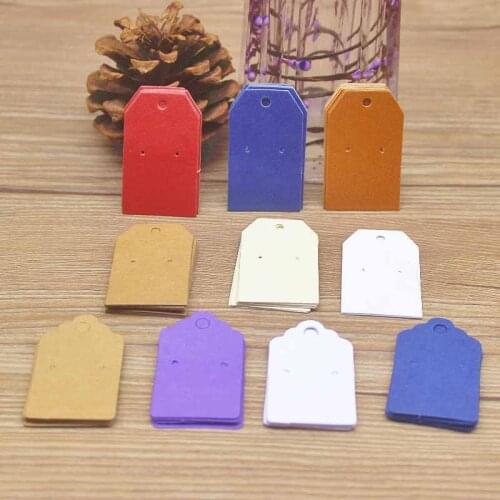 Garment Tag 5x3cm 100Pcs Rectangle Kraft Paper Label Blank Price Tags DIY Gift Christmas Wedding Party Decor Labels