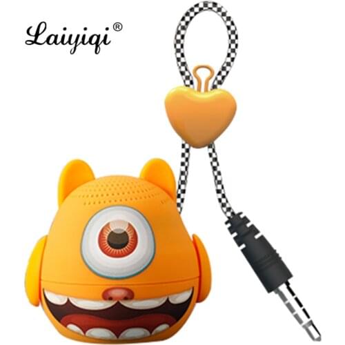 Laiyiqi cute Owl cat lovely cartoon pets bluetooth speaker portable Handsfree call cartoon kid christmas gift bocinas portatil