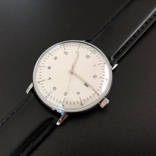 Bubble Mirror Pot Cover Stainless Steel Quartz Watch Bauhaus Style Simple Mens Watch Male Quartz Watch Wave Mirror Watch Luxury