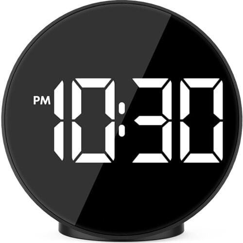 Digital Alarm Clock Led Voice Control Night Mode Electronic Watch Large Time Temperature Home Decor Table Clock Wake Up Light