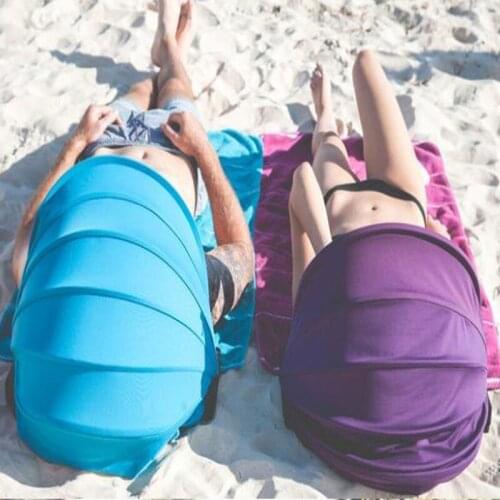 DIY Cloth Dropshipping Sunshade Awning Summer Outdoor Beach Fold Portable Awning Multi-function Bask Sunshade Awnings