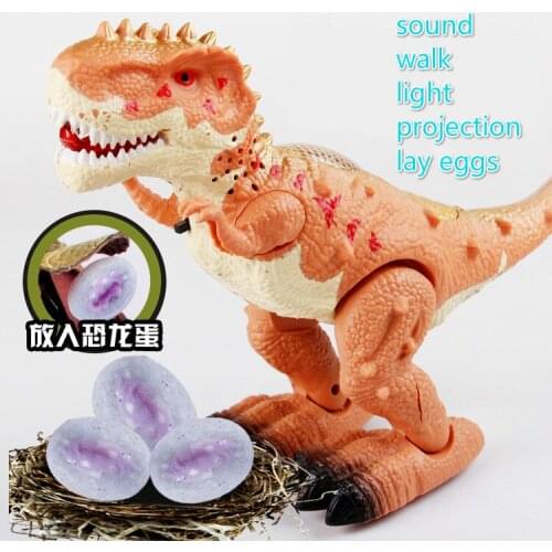 Electric Dinosaur Walking Tyrannosaurus Rex Toy Moving Walking Dinosaur Electric Dinosaur Lay Eggs Kid Gift