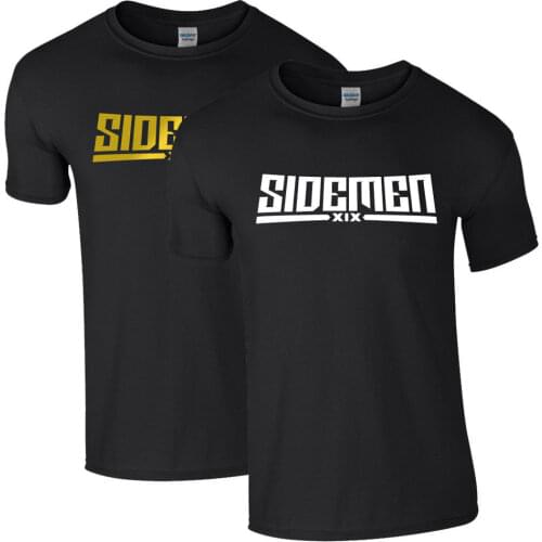 Kids Adults Unisex SIDEMEN Youtuber Vlogger Group KSI Harry Ethan Vik Tshirt Top cotton short sleeve t-shirt Gift t shirt