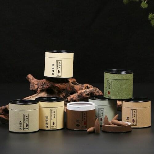 Canned back flow incense granules Australian old sandalwood, agarwood, indoor tower incense, wormwood incense