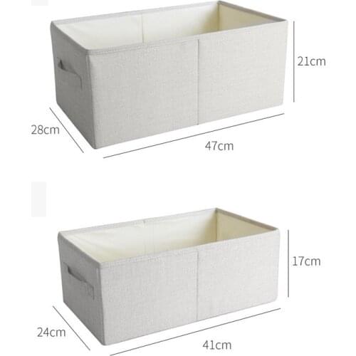 Item Storage Box Canvas Foldable Storage Box Clothes Storage Box Utensils Students Put In The Closet Without Lid