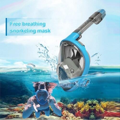 Adult Underwater Scuba Diving Mask Full Face Anti Fog Wide View Snorkel Mask Waterproof Swimming Mask With Camera Mount