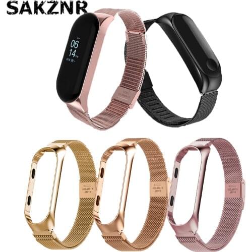 Smart watch strap 22mm metal watch bracelets For Xiaomi Mi Band 3 4 Wrist Strap For Xiaomi Miband 3 4 Bracelet For Mi Band 3