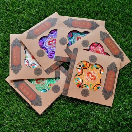 NEW 200 pcs Non-woven Embroidery Floral Pattern Ethnic Coaster Tribal Cup Teapot Mat Drink Holder Floral Tableware Placemat