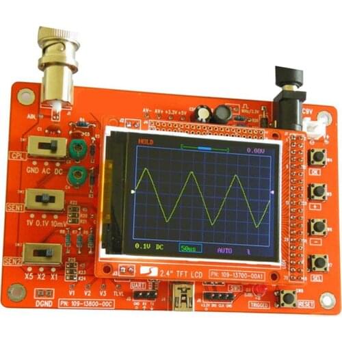 Oscilloscope DS0138 Digital Oscilloscope DIY Kit Probe Unsoldered Flux Workshop STM32 200khz High Quality No Cace