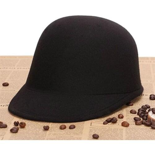 Simple Vintage Winter Fedoras Hat For Female Equestrian Cap Parent Child Cap Lady Girls Homburg Cute Womens Fedora Children Hat