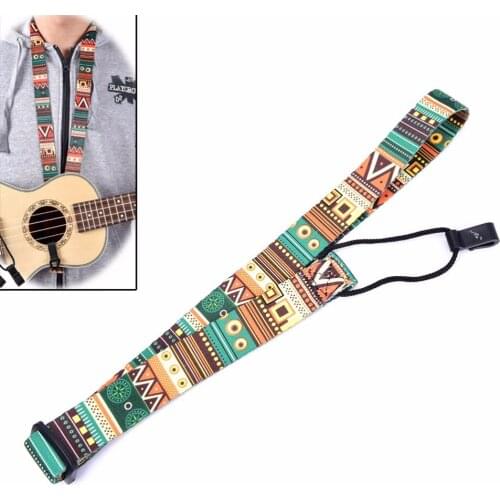 Adjustable Nylon Colorful Vivid Printing Style Ukulele Strap Belt Sling With Hook Ukulele Guitar Accessories