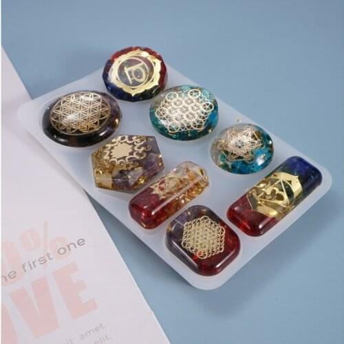 DIY crystal drop mold pendant pendant geometric Pendant Earring homemade jewelry silicone mold