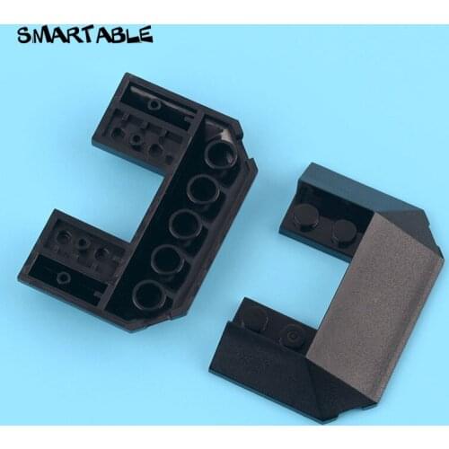 Smartable Train Slope 4 x 6 with Cutout Building Block MOC Part Toys For Kid Professional Educational Compatible 13269 10pcs/Set