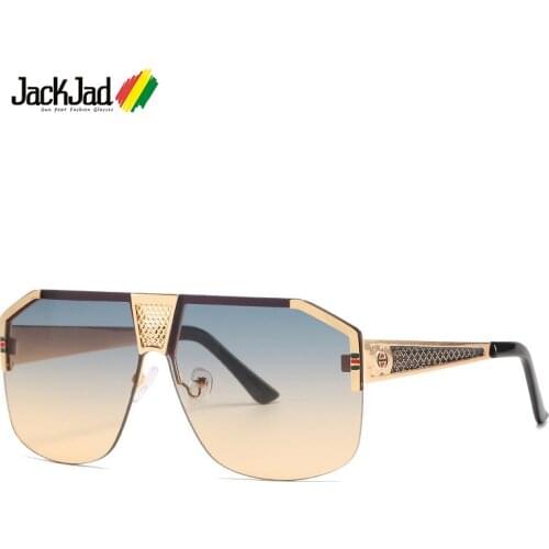 JackJad 2020 Fashion Modern Vintage Square Pilot Style Sunglasses Cool Men Driving Brand Design Sun Glasses Oculos De Sol 05867