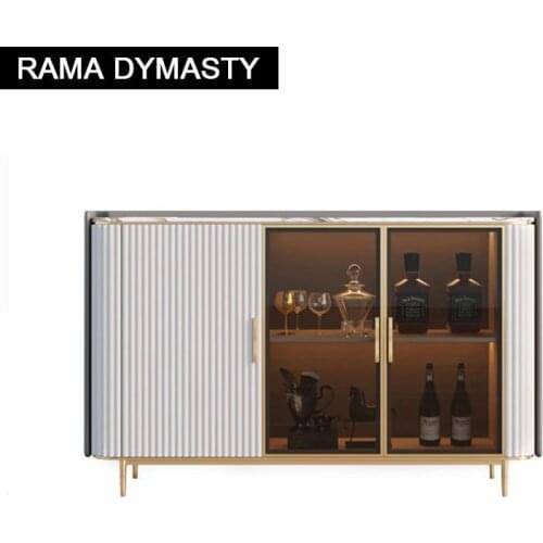 Modern and simple slate light luxury dining side cabinet small apartment storage cupboard restaurant wine cabinet