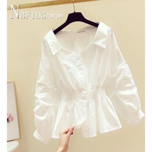 Stylish Solid Shirts Vintage Long Sleeve Chic Tops Blusas Single Breasted Streetwear