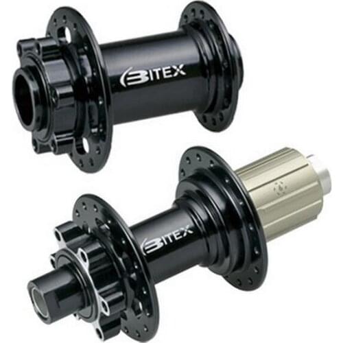 Bitex MTF15 MTR12 J-bend mountain bike hub 32 holes front 100x15mm rear 142x12mm thru axle 6 pawls disc hub 9/10/11s or XX1