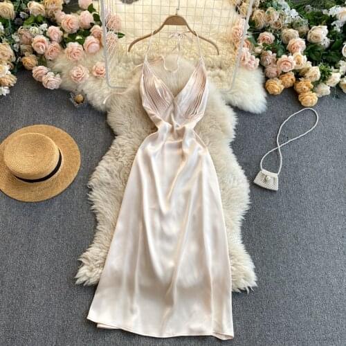 UVRCOS Solid Summer Dresses