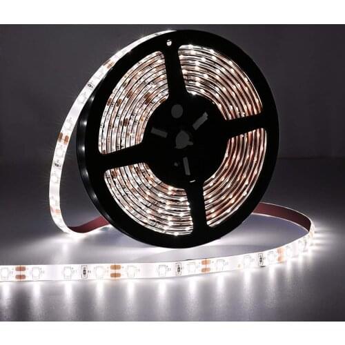12V LED Strip 5M 300LEDs 2835SMD Waterproof Flexible Diode Tape Lamp Warm/Cold White/Blue/Green/Red Home BackLight Decor Light