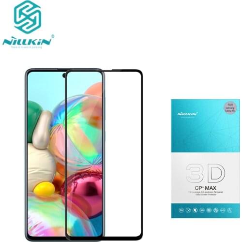 For Samsung Galaxy A71 screen protector fully covered nillkin 3D CP+ 9H thin for Galaxy A71 tempered glass curved back cover