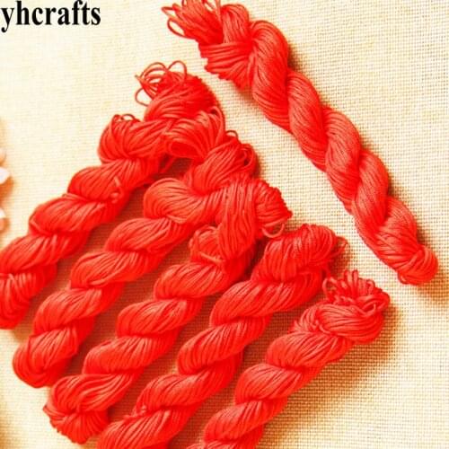 1Roll (25 meter) /LOT,1mm red bracelet weave cord Craft material Kindergarten craft diy toys Grownups crafts Kindergarten diy