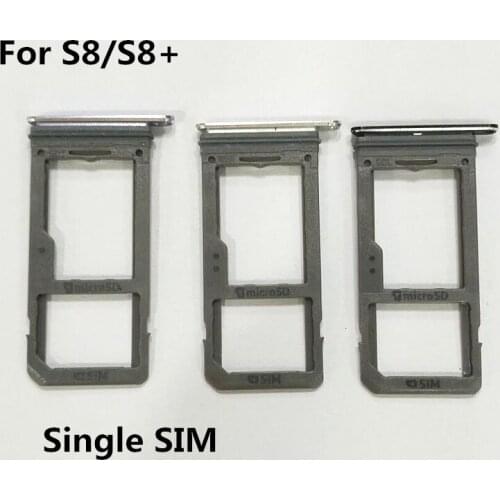 10PCS/Lot Single SIM Card Slot SD Card Tray Holder Adapter for Samsung Galaxy S8 G950 S8 Plus G955