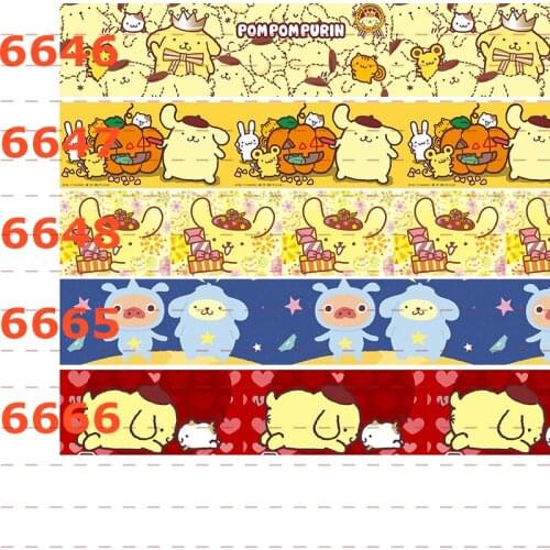 10 yards cartoon series ribbon muli-styles printed Grosgrain ribbon 16mm 22mm 25mm 38mm 50mm 75mm