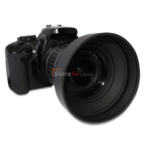 2pcs 55MM Collapsible Rubber Lens Hood for Rebel T4i T3i T3 T2i T1i XT XTi XSi