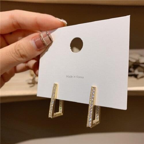 2020 New Fashion Womens Earrings Simple Style Minimalist Geometry Trapezoid Earrings For Women Jewelry earings Gifts Wholesale