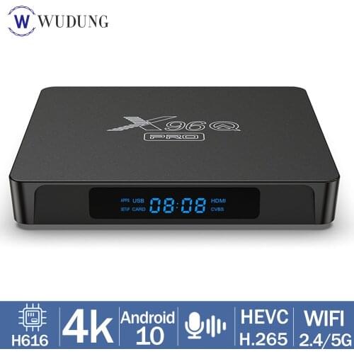 2021 X96Q PRO Android 10.0 Smart TV BOX Allwinner H313 Quad Core 4K 2.4/5GHZ Dual WiFi HD H.265 HEVC HDR High Performance TV BOX