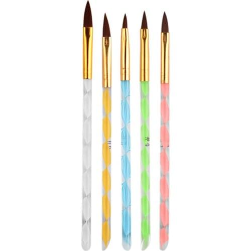 5 Packs Nail Art Brush DIY Carving Drawing Painting Dotting Liner Pen Tool