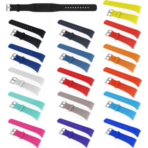 DHL 50pcs mixed 16 color. Small or Large size. Replacement Wristband for Samsung Gear S R360.with Clasp Watch Strap