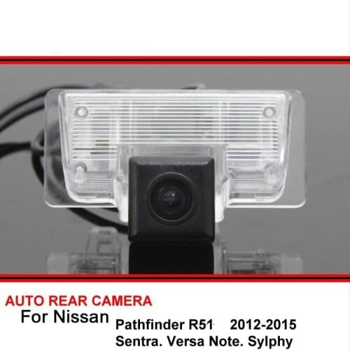 For Nissan Pathfinder R51 Sentra Versa Note Sylphy HD CCD Car Reverse Backup Rear View Camera Rearview Parking Night Vision