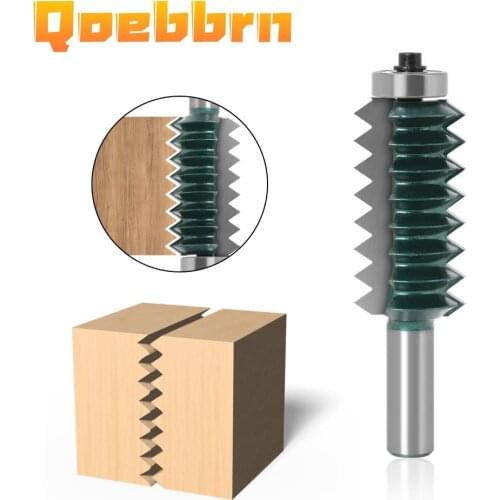 12MM Shank Milling Cutter Wood Carving Raised panel"V"joint Bits Finger Joint Glue Milling Cutter Tenon Woodwork Cone Tenon