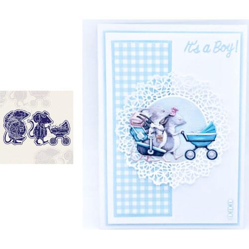 Hot Sale Mouse Metal Cutting Dies for DIY Scrapbooking Crafts Dies Cut Stencils Maker Photo Album Template Handmade Decoration