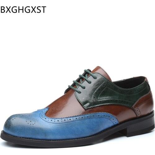 Formal Shoes Men Wedding Shoes Office Brogues Men Dress Shoes Leather Italian Office 2021 Business Suit Zapatos Hombre Vestir