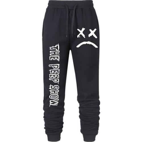 2020 Hot Mens Joggers Casual Pants Men Fitness Sportswear Tracksuit Lil Peep Hip hop Sweatpants Trousers Black Jogger Track Pant