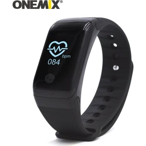 ONEMIX Men Fitness Sport Pedometer Smart Time Reminder Watch Outdoor Running Trackers Step Counter Bluetooth Bracelet Wristband
