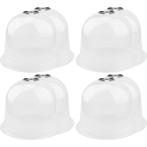 8 Pack Reusable Plastic Mini Greenhouse Garden Cloche Dome Plant Covers Frost Guard Freeze Protection