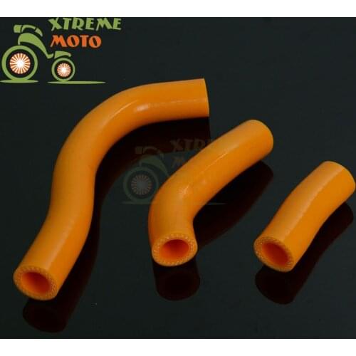 Orange Silicone Radiator Cooler Coolant Hose Pipe Kit For KTM SX-F450 SXF450 2007-2009 07 08 09 Motorcycle